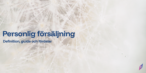 Personlig försäljning